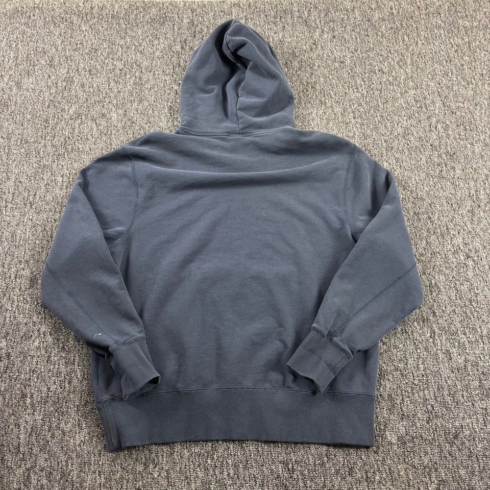 Nike Heavyweight Embroidered Hoodie Retro Faded Navy Blue Large - Picture 5 of 8